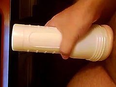 Fleshlight fucking while sexting