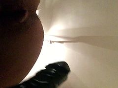 Extreme anal gape and fist with dildo