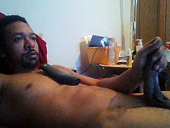 stroking my bbc&cumming watching videos i made