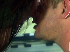 Kirsten Price has a good time sucking guys man meat