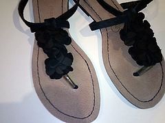 Black sweet summer sandals fuck