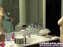 Lelu Love-Voyeur Spying On Shower Oiling Blowdry