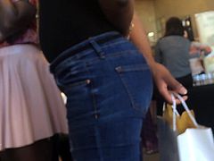 Perfect ebony candid ass