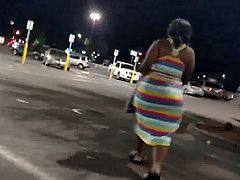 Wide hips big booty in a dress candid
