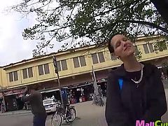 Teen girl fucks with stranger on public by Mallcuties