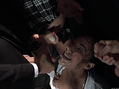 Dana Vespoli, Dana Dearmond, London Keyes, Sovereign Syre, and Jessa Rhodes gets their faces covered in sticky cum in this facial compilation. So much cum for nasty women.