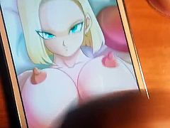 Android 18 Cum Tribute