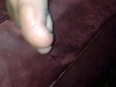 Cumming on wife's sexy feet
