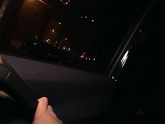 Two sluts sucking of random guys in a car