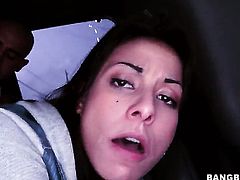Blow job and anal in the van