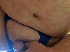 Amateur Chub taking dildo up his ass part 2