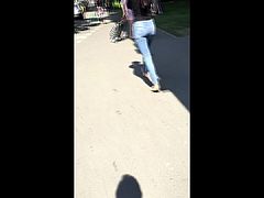 Teen ass in tight jeans - Spy in Romania, Timisoara