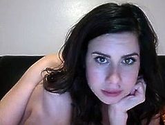 Big Tits Brunette with pierced nipples on webcam