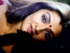 cumming on Aarti Agarwal slutty face