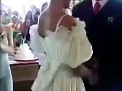 Bride Sucking off Groom at Wedding