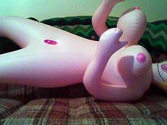 Inflatable comic love doll manual inflation