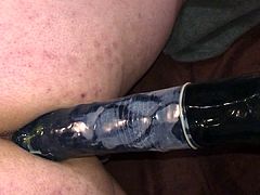 Amateur 13 inch Black Dildo Anal