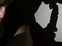Silhouette blowjob