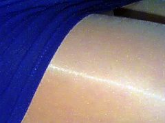 crossdresser pantyhose legs blue mini 019