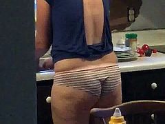 Big ass small panties