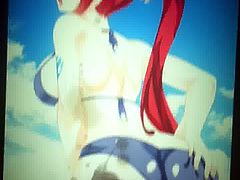 Erza Scarlet Cum Tribute (4)