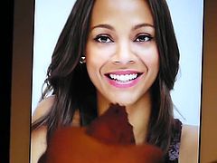 Zoe Saldana cumtribute - november 2013