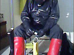 Red welly wank