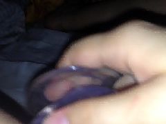 My wife masturbating with a big dildo