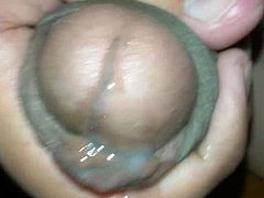 Close up cumshot