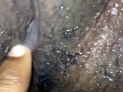 Wet ebony pussy