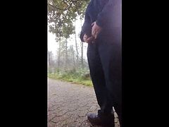 Getting my cock out in the forest