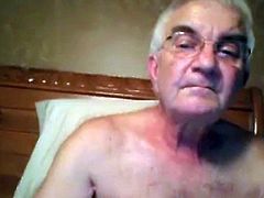 grandpa stroke on webcam