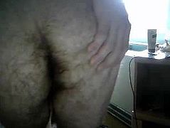 German Boy With Big Hairy Ass & Nice Cock On Cam