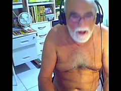 grandpa cum on webcam