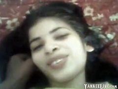Watch this hot amateur couple sitting on sofa and starting some sexual play and ending in a hard fuck in front of their webcam.