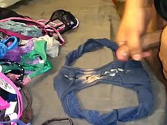 Cum on nieces blue bikini panties