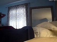 Wife changing on hidden cam.
