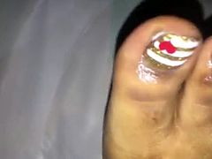 sleep christmas toes sucked