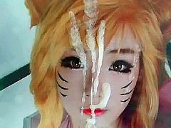 Aza Miyuko Popstar Ahri Cosplay Cum Tribue 3