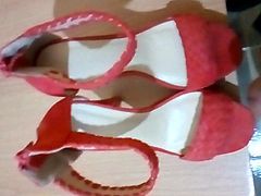 Fucking muy wife red sandals