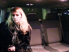 FUCKED IN TRAFFIC - Pretty Czech blondie Beatrix Glover bangs in car sex