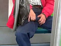 Asian older man on Train