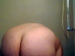 Young BBW in the shower