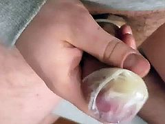 cumming ... broken condom