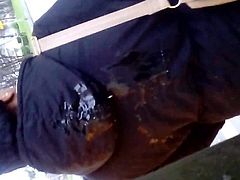 Spray cum on jacket