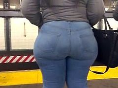 Jeans in the subway