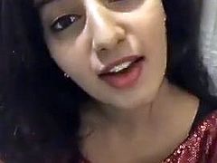 indian girl doing selfie