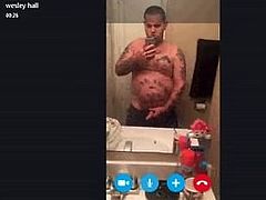 Wesley Hall on cam MASTURBATING!