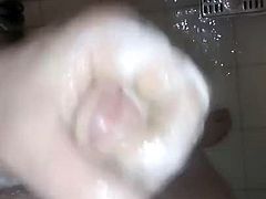 Trying to shave Cock, got wanking instead!