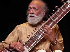 RAVI SHANKAR excitement with his hand